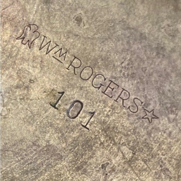 Wmrogers silver tea kettle flat bottom stamped and patina all original - Picture 4 of 4